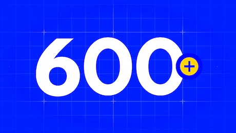 600+ supported integrations