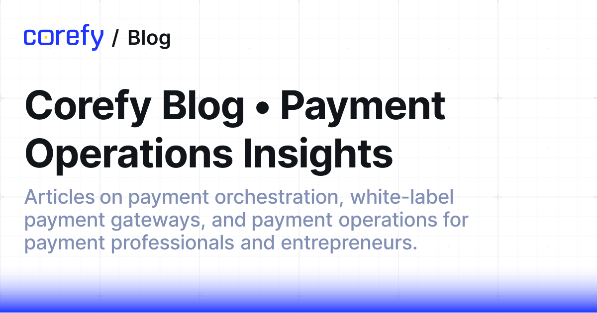 Corefy Blog • Payment Operations Insights