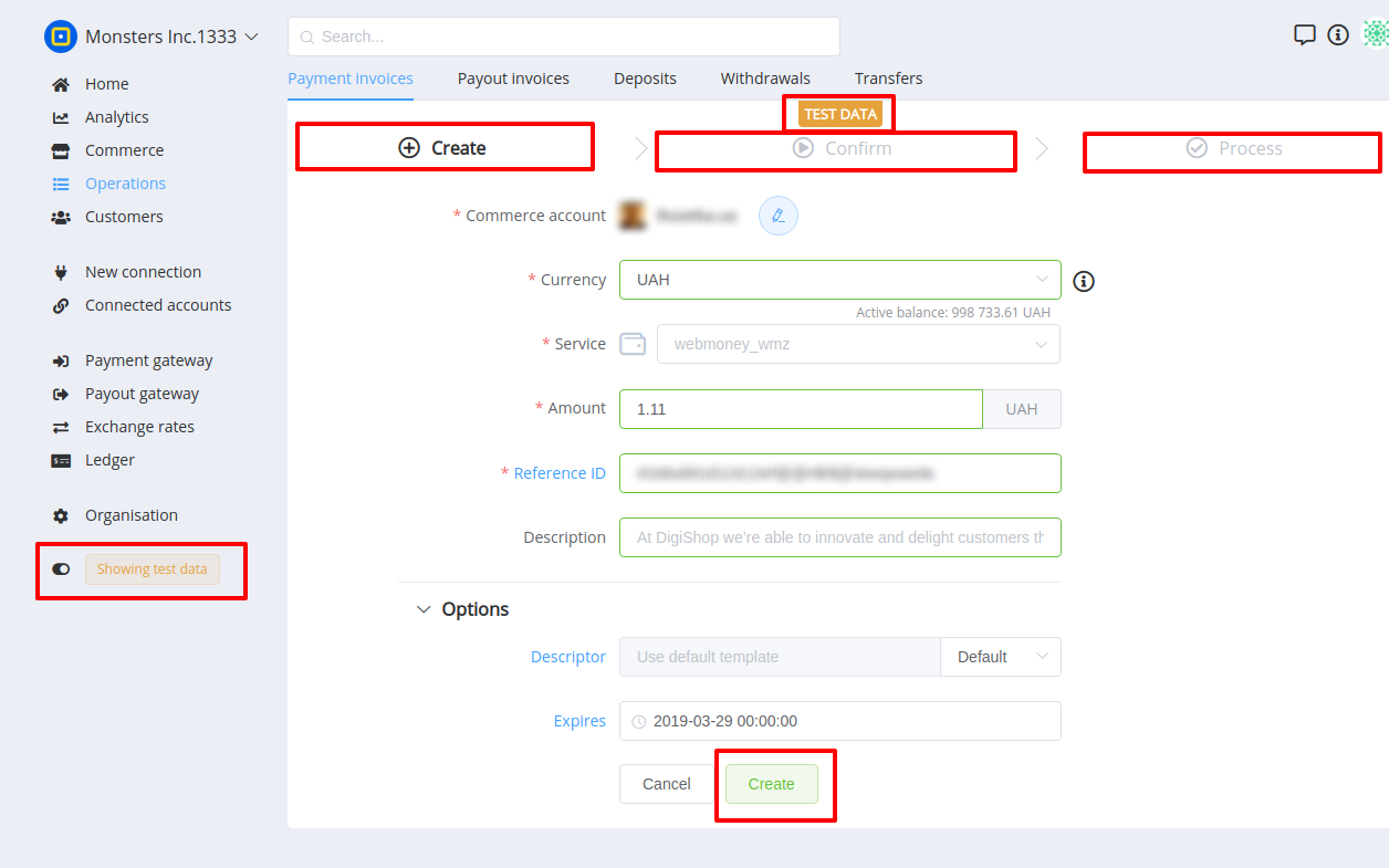 Payment Invoice