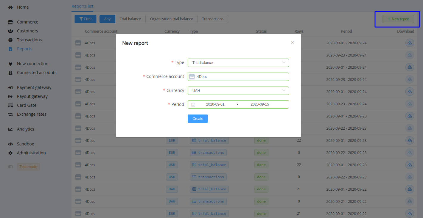 Create a custom report